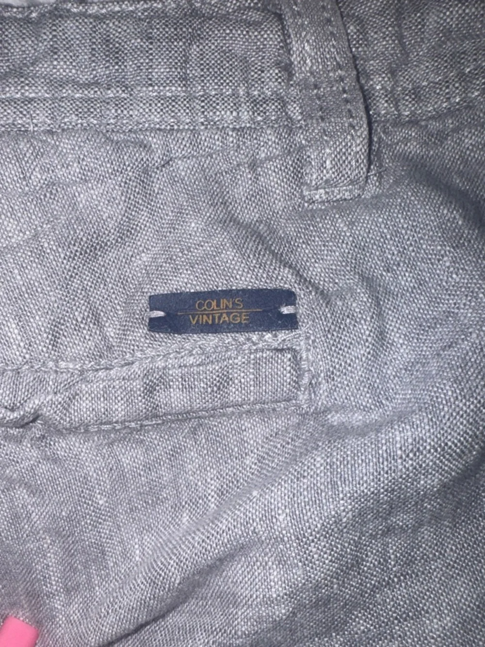 Men's Gray Linen-Blend Jogger Pants - Relaxed Casual